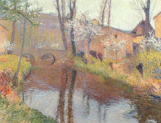 Landschaft mit einer Brücke